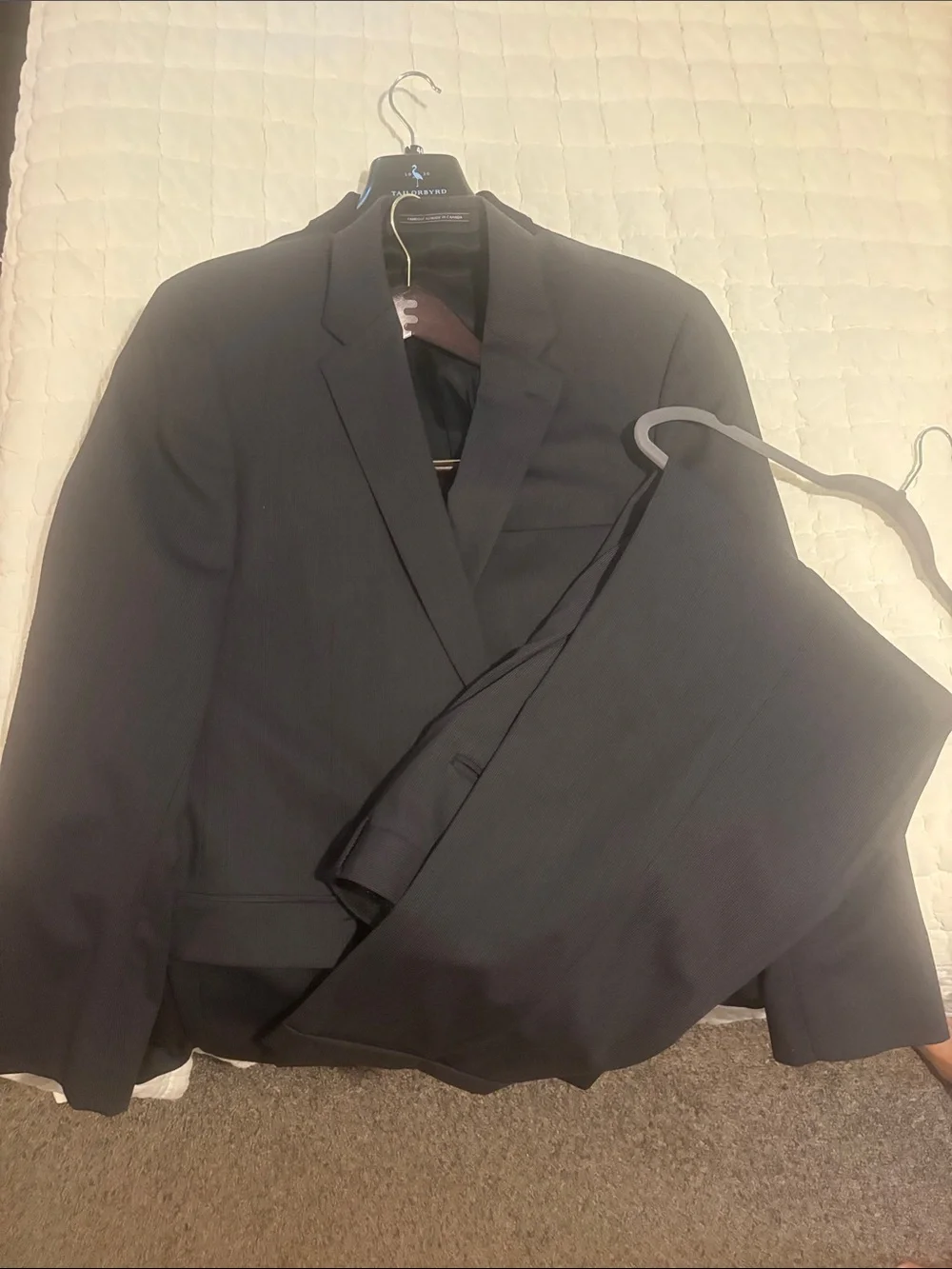 Men's Classic Black Two-Piece Suit Jacket & Pants - Timeless Formal Set